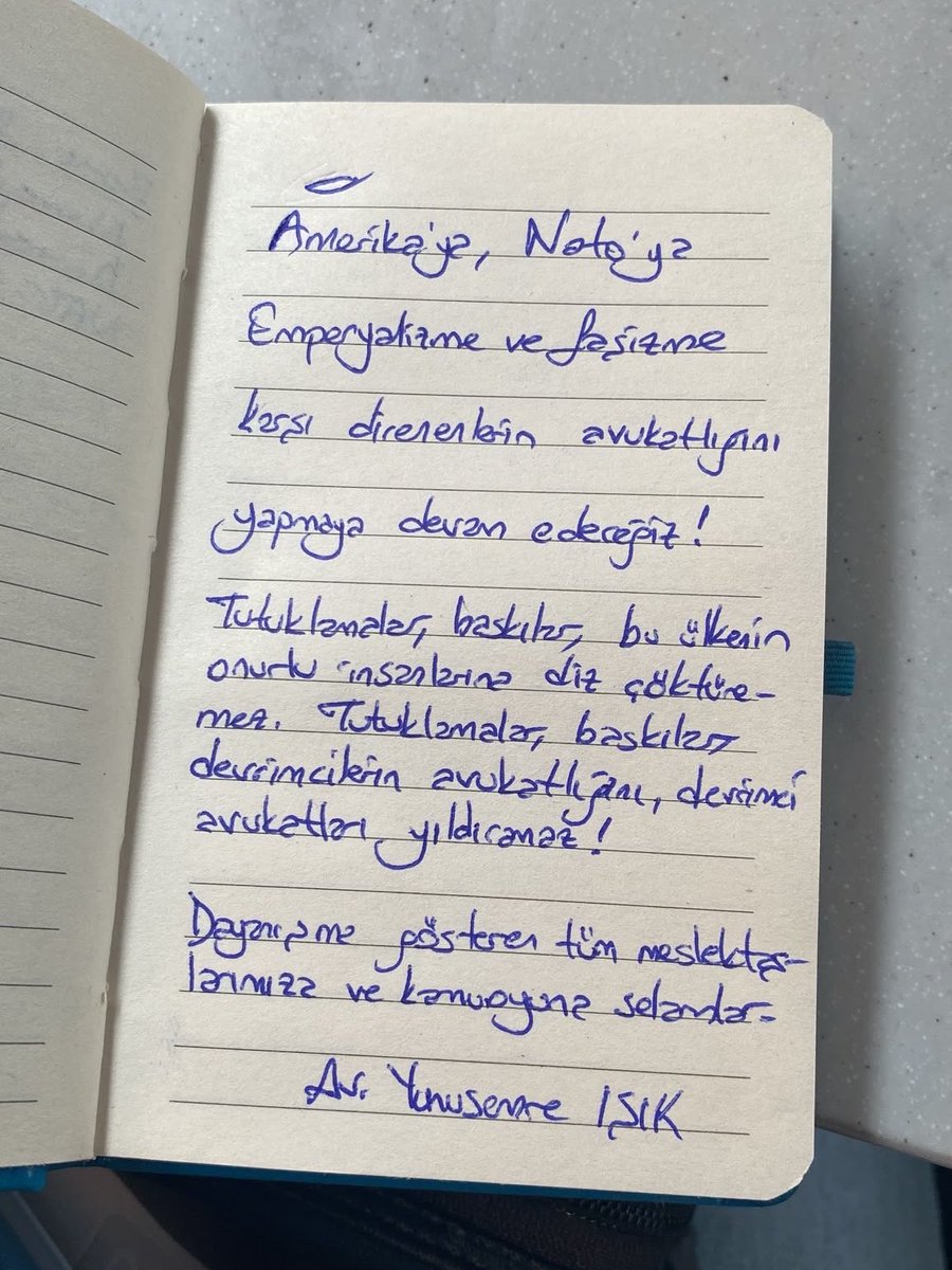 chdogrencikom1's tweet photo. Dün tutuklanan komisyon üyemiz Av. Yunusemre Işık’tan mesaj var: https://t.co/eJLuXBHP4N
