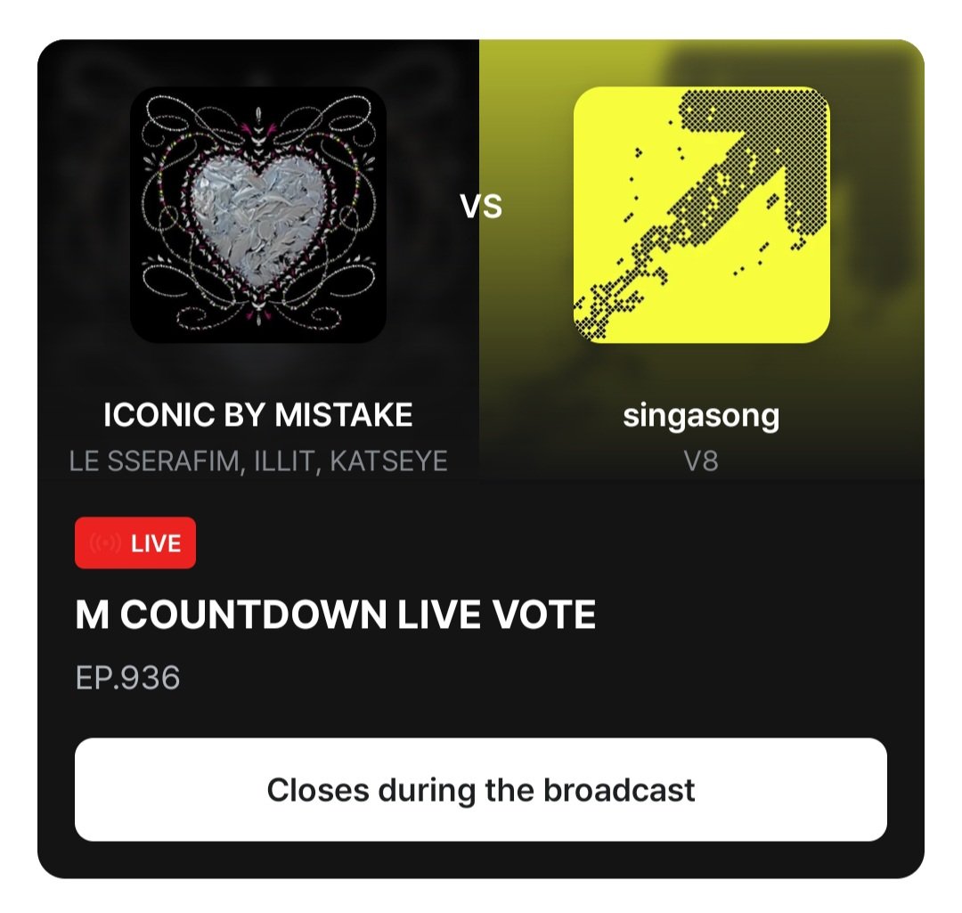 goingrangers_17's tweet photo. [🗳️ MCOUNTDOWN X MNET PLUS] #rangersongoing

[EP. 936] M COUNTDOWN LIVE VOTING

⏰ open for 1 hour only
🗳️ 5 votes per account/device
🎯 win with a big gap (95%)
🔗 https://t.co/QuZPGILnox

CARATs, 8STARS, and DOLLYS 🆘️
You may start casting your votes now! Use all your devices and encourage everyone to participate. Let's secure this win for V8!

@pledis_17 #THE8 #디에잇 #VERNON #버논 #V8 #singasong