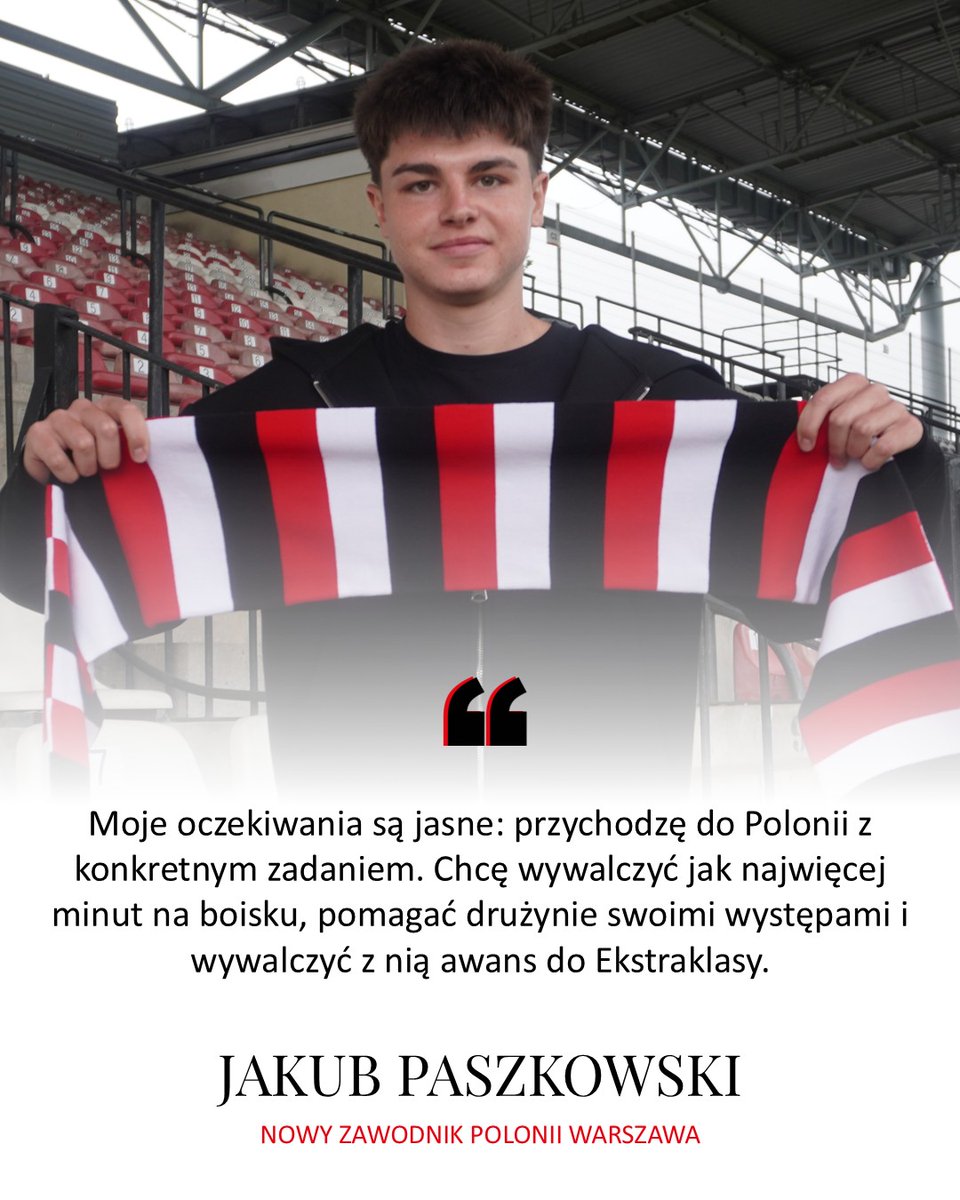 Polonia1911's tweet photo. Młody zawodnik z wielkimi marzeniami. Poznajcie Jakuba Paszkowskiego 🤝

👉 https://t.co/ovS4nd1fbP https://t.co/LyvDXJDvBy
