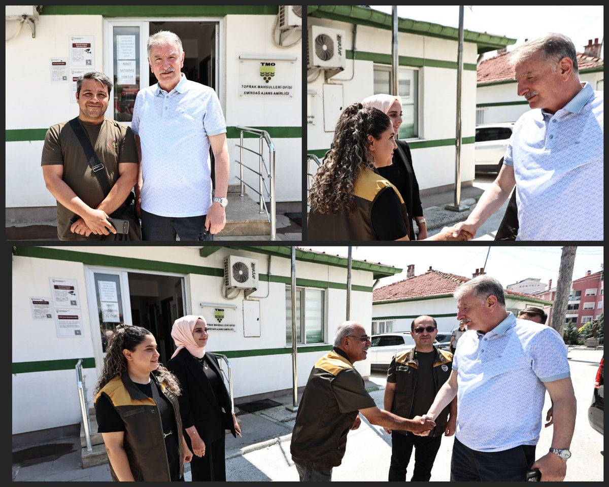Ahmet_Guldal's tweet photo. 📍 Afyonkarahisar Başmüdürlüğümüze bağlı Emirdağ Ajans Amirliğimizi ziyaret ettik.

🌾 Bu yıl bereketli geçen yağışların ardından hasat sezonunun özellikle iç bölgelerimizde hız kazanmasıyla birlikte, Kurumumuza yoğun ürün arzı gercekleşiyor. Ziyaretimiz sırasında bir araya gelerek sohbet etme fırsatı bulduğumuz üreticilerimizden aldığımız bilgiler, verim oranlarının öngördüğümüz seviyelerde ve oldukça yüksek olduğunu gösteriyor.

🤝 Bu vesileyle; alın teri ve emeğiyle ülkemizin üretim gücüne güç katan kıymetli üreticilerimize, özveriyle görev yapan değerli çalışma arkadaşlarıma teşekkür ediyor, hasat sezonunun tüm üreticilerimiz için bereketli ve hayırlı olmasını diliyorum.