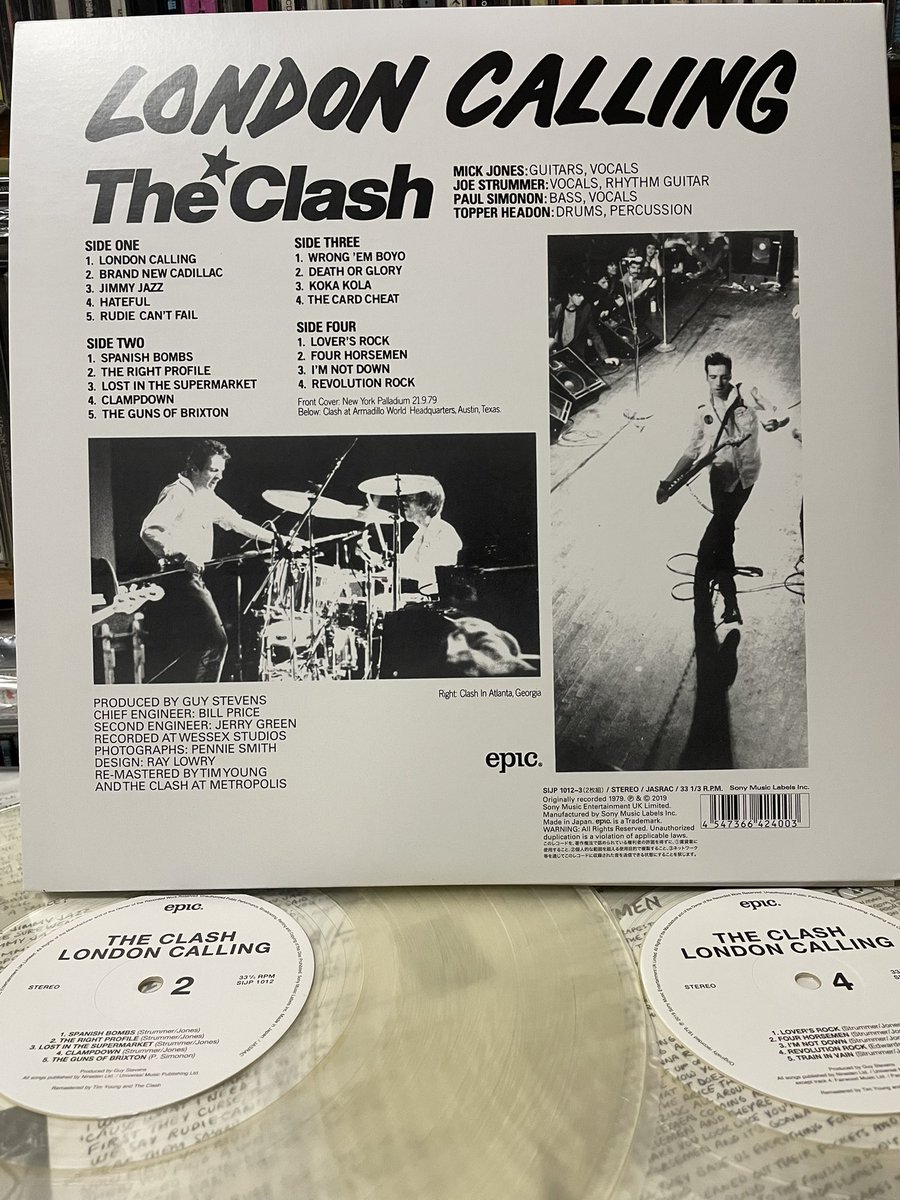 THE CLASH / LONDON CALLING 40th anniversary Epic – SIJP 1012~3 79