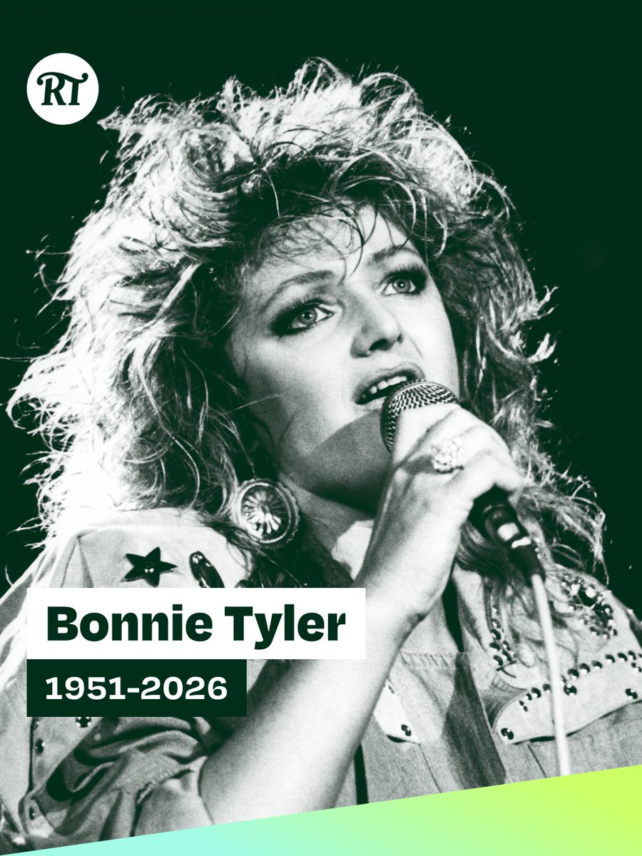 RadioTimes's tweet photo. Bonnie Tyler has died at the age of 75.

The Welsh singer, who was best known for hits like Total Eclipse of the Heart and Holding Out for a Hero, passed away in a hospital in Portugal following a period of ill health. https://t.co/K5b9n91FPX