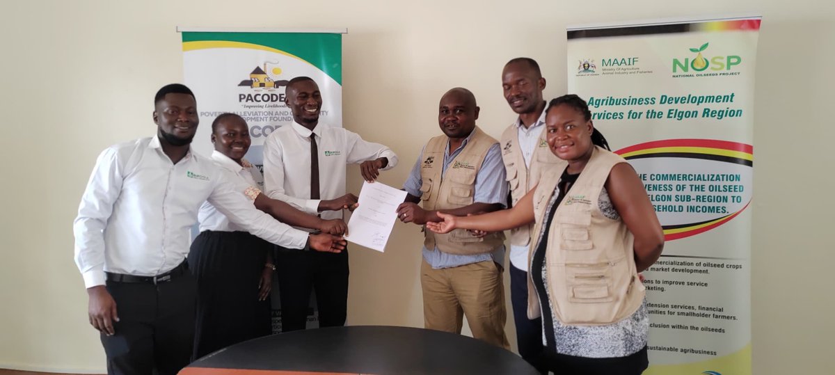 PACODEFMbale's tweet photo. Bukoola Team at PACODEF offices in Mbale City. MOU signing ceremony. https://t.co/x0bDw2yeCB