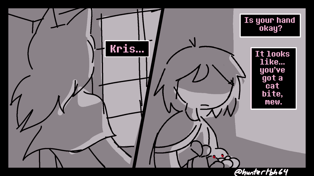 huntertbh64's tweet photo. i was genuinely bullshitting thru a lot of this and rushing but ...
regarding that new dialogue ..

(1/2) https://t.co/iG4IZ9ql17