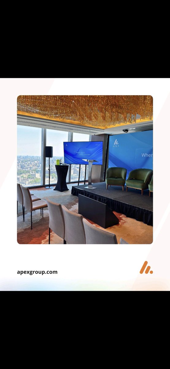 HeatherZuma's tweet photo. 📌 London, we are ready. Apex Group hosts Apex Labs @TheShardLondon | #ApexGroup https://t.co/ed9pOnnHOC