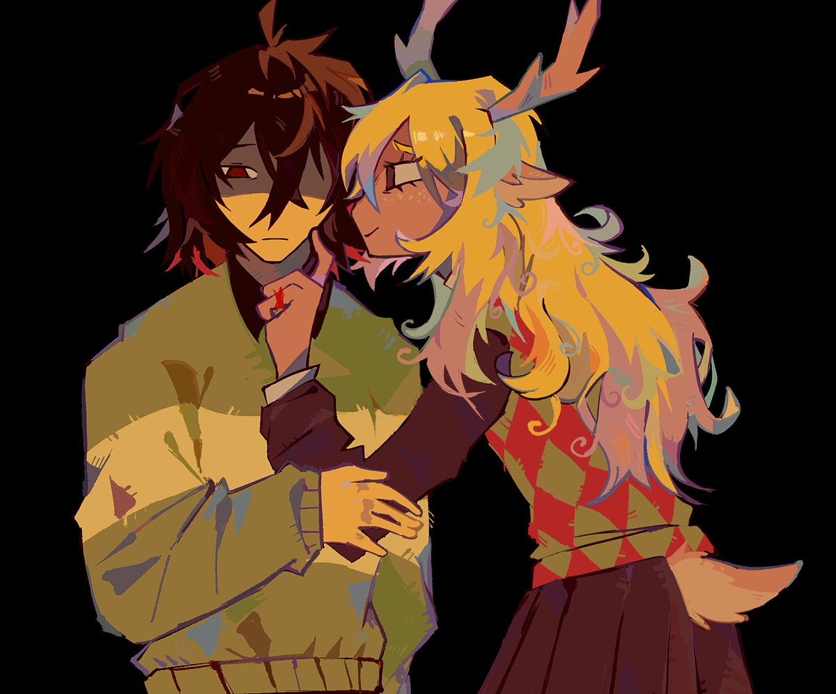 zeycupid's tweet photo. #deltarune #kriselle #kris #noelle https://t.co/B3Zfs7UoVC