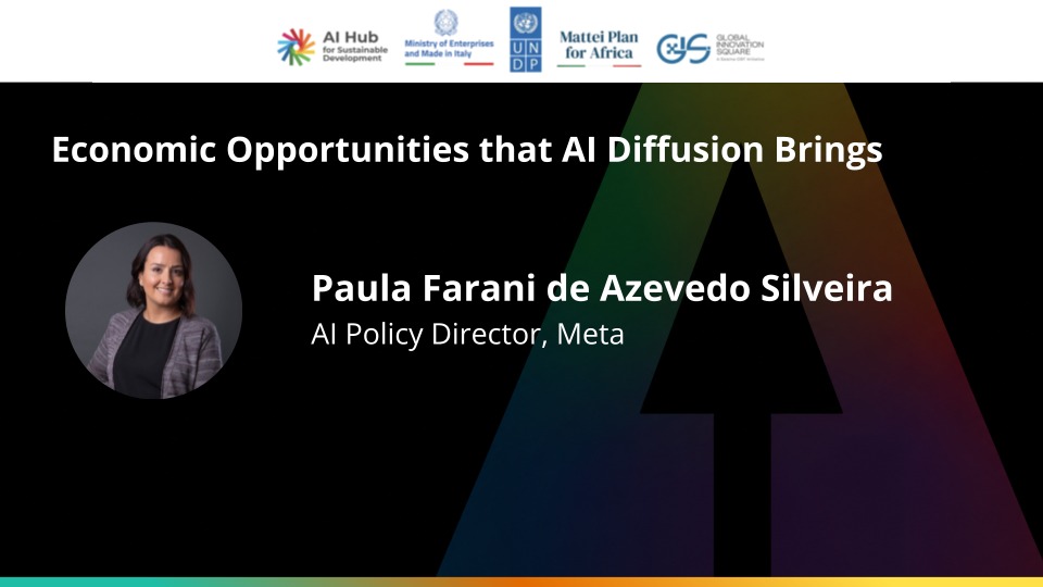 GIS_Impact's tweet photo. @Rudra_81 @ITU @mimit_gov @AIHub4SD @UNDP @pthigo @PeoplePlusAI @qure_ai @WadhwaniAI @pfasilveira, Meta's AI Policy Director, will present on the "Economic Opportunities that AI Diffusion Brings" during the "100 Pathways for AI Diffusion by 2030: A Call to Action" at the @ITU AI for Good Summit 2026.

@AIHub4SD, @UNDP, Mattei Plan for Africa, @mimit_gov https://t.co/E4kp1oV409