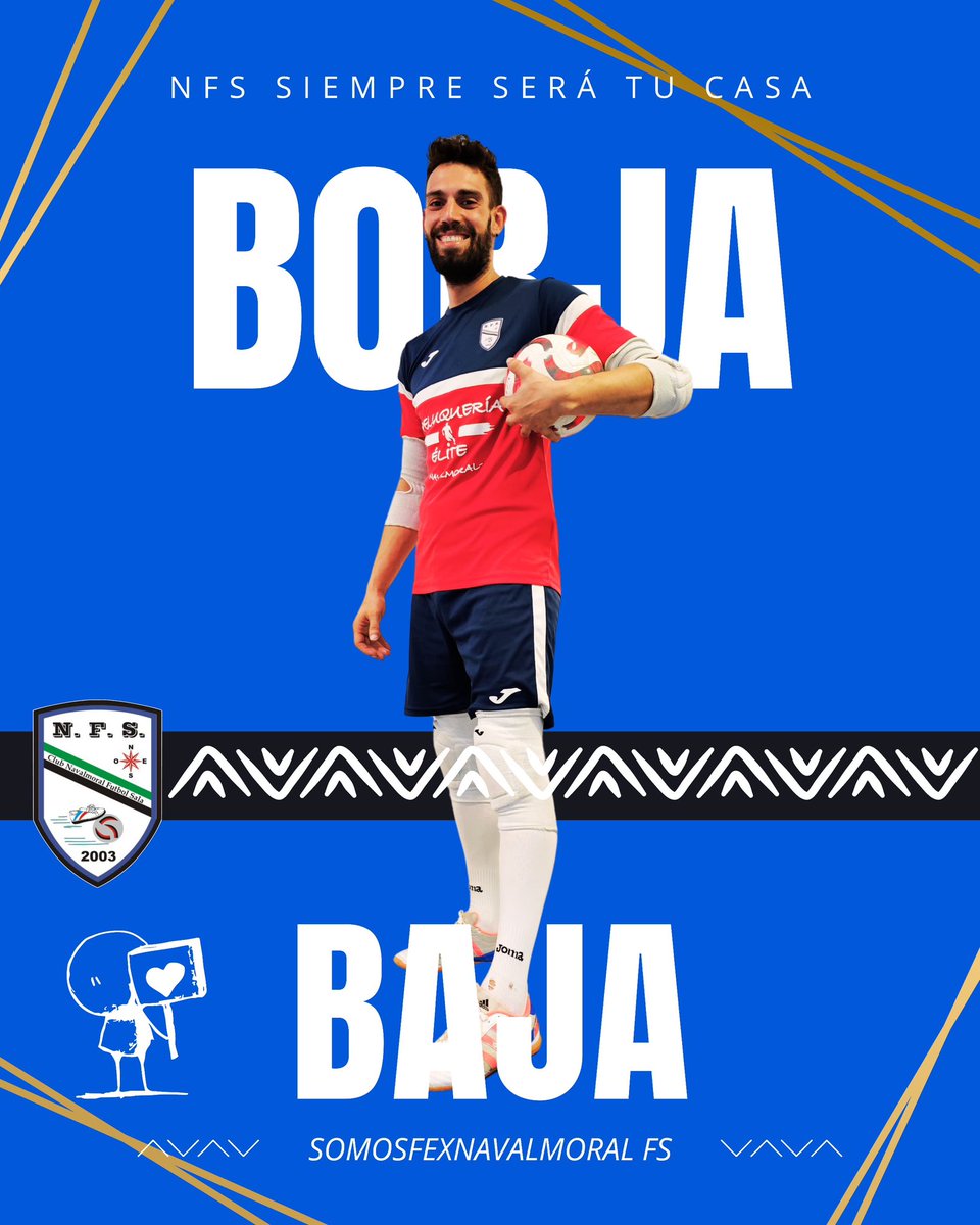 NavalmoralFS's tweet photo. 💔 BAJAS 💔

Hoy nos toca dar una noticia triste. Jaime Crespo, Iván Zipi, Raúl Alcón y Borja no estarán con nosotros la próxima temporada. Personas que sin duda dejan una huella muy difícil de reemplazar, mil gracias por defender el escudo hasta el último segundo.

#VidaEnAzul https://t.co/PBSXi7z69r