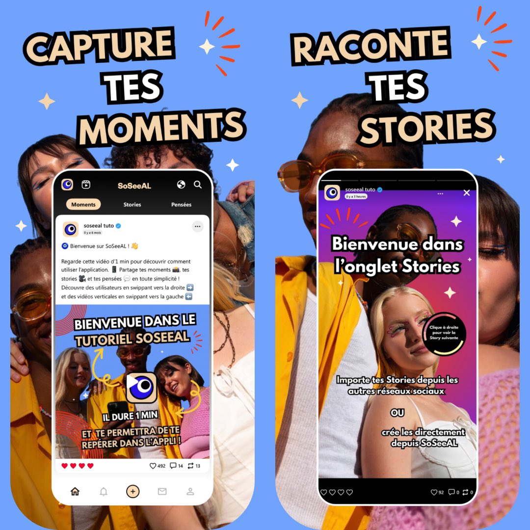 app_soseeal's tweet photo. ✨ Nouveau look, nouveau départ… et pourquoi pas un nouveau réseau social ? Rejoins SoSeeAL, partage tes meilleurs moments et fais découvrir ton univers à une communauté qui grandit chaque jour. Commente ton pseudo 👇 #SoSeeAL #NouveauDépart #Communauté #Photos #Créateur https://t.co/KoCUR2NMBE