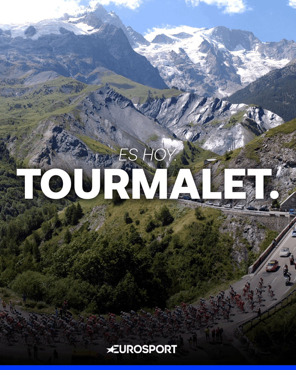 Eurosport_ES's tweet photo. TOURMALET.

💛 Llega la hora de la verdad: hoy se sube el puerto que forja campeones y lo verás en Eurosport y @HBOMaxES 

#TDF2026 | #LaCasadelCiclismo https://t.co/JRxPJ9H6od