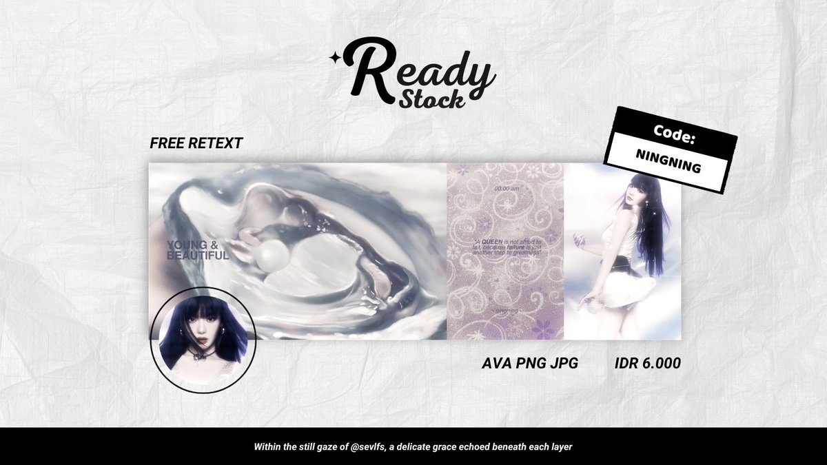 sevlfs's tweet photo. help repost/rt yaaa, thank you🤍   #bealanja

aku ada layout ready stock ALL MEMBER AESPA (Karina, Winter, Giselle, Ningning) new update yang siap dibawa pulang melalui dm/tele aku sekarang jugaa! price 6.000/each and payment by QRIS yaa^^ https://t.co/zsMoeRimIS