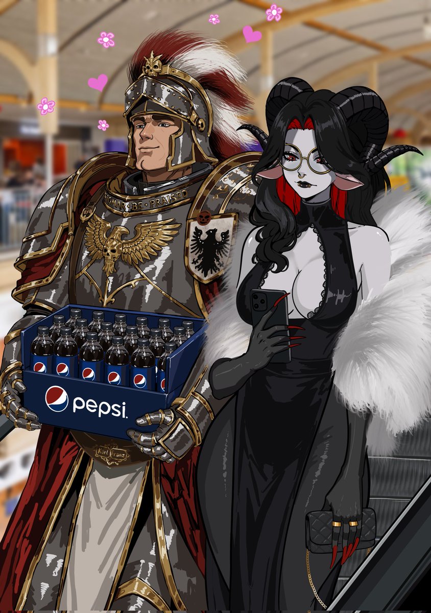 MimiMapleVT's tweet photo. The level of Heresy in this image rivals only the quality of the art 🖤 I shouldn't love it but I do. Maybe Karl and I do make a nice couple... NO I HATE HIM THAT'LL NEVER CHANGE

Thank you Mono (I would tag him but he doesn't have twitter lol) 

#vtuber #warhammer #warhammermeme https://t.co/7eA0pgKZzU