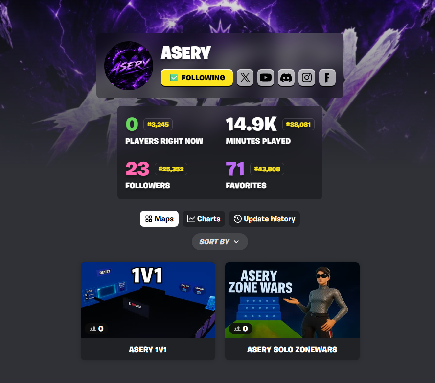 AseryTTV's tweet photo. Make sure to play my maps! Follow my twitch: AseryTTV, if you don't want to miss customs! https://t.co/KPeH8DXcWt