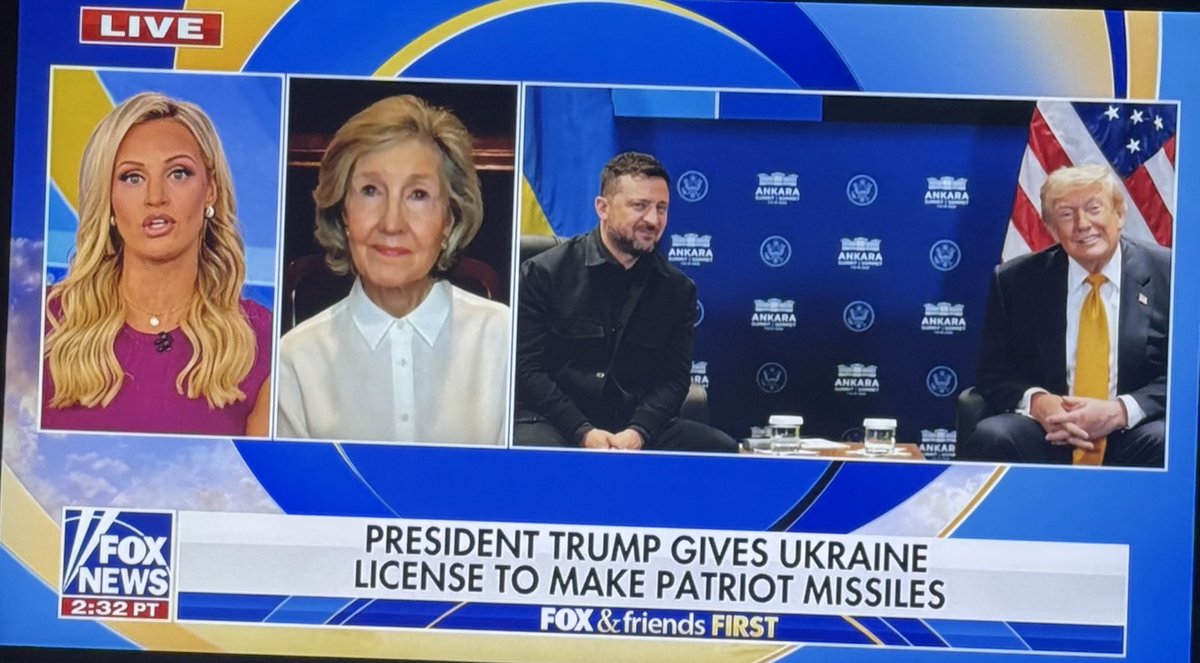 kaybaileyhutch's tweet photo. Discussed the success of @nato summit ; Allies spending more on defense; helping Ukraine with Patriot missile capability ! @Foxnews @foxandfriends https://t.co/8A0jFzmXYq