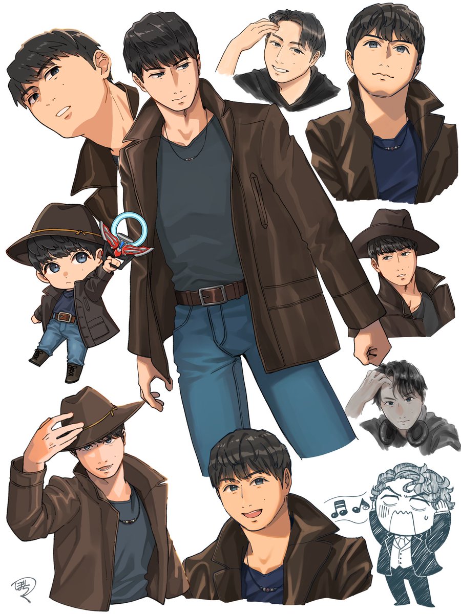 Botchy_ma's tweet photo. これくらいしか出せるものがありませんが…
10周年おめでとうございます！
(ガイさんではない石黒さんも混じってます🙇‍♀️)
#ウルトラマンオーブ
#ウルトラマンオーブ10周年 https://t.co/TTykMU2mtJ