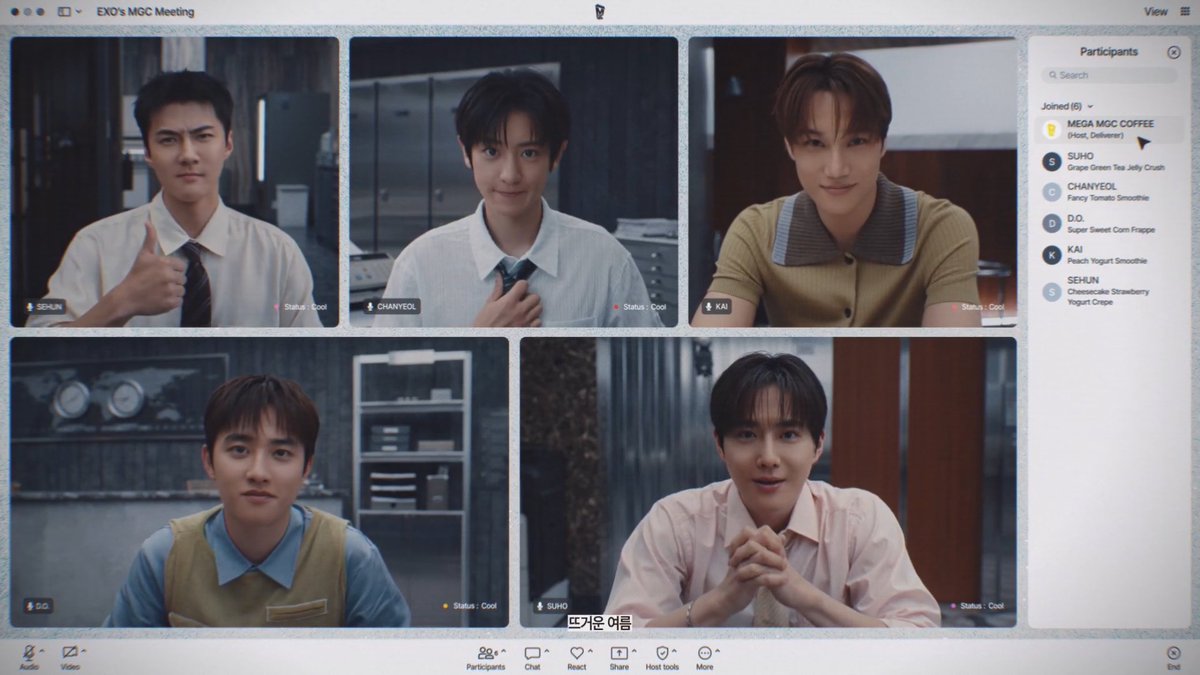 oshcuddles's tweet photo. EXO as your officemates and you’re on an online meeting vibes 😂 https://t.co/w3aLazFodm