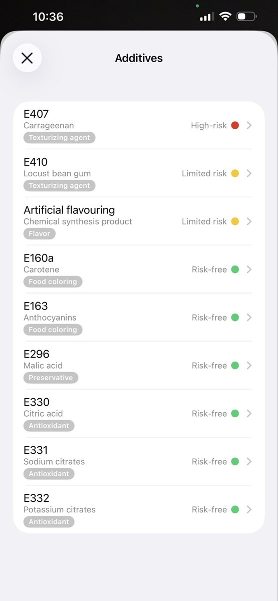 donnablagblag's tweet photo. I’ve downloaded the Yuka app. And look at this. For a product that’s aimed for children look at the crap. #knowwhatsinyourfood #backtohomecooked #Noprocessedrubbish #leaveourkidsalone https://t.co/F4K828KjOv