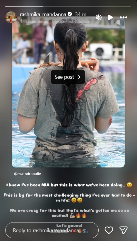 rashi_ojas's tweet photo. Rashmika Mandanna really said “I’ll do anything for my craft” 🔥😭 

Look at her going all in!! This level of hardwork deserves all the love ❤️‍🔥 

#RashmikaMandanna #Rashmika 🔥🦈💪 #Mandanna https://t.co/CyMEHsOIto