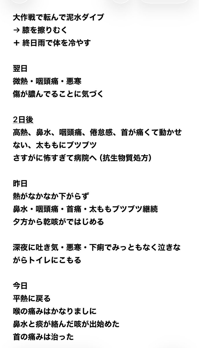 Yhiboc's tweet photo. 大作戦で体調悪い人

病院へ行け
私は地獄を見た https://t.co/tkf4IkS0ap