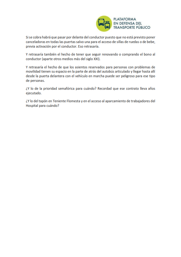 transportepubrm's tweet photo. Adelantamos nuestra opinión sobre la comparecencia de la Señora Alcaldesa Rebeca Pérez.
Pero referido a la línea gratuita https://t.co/GTKhCB3Y6Q