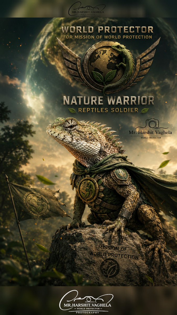 vaghelaharshit7's tweet photo. 🦎 World Protector | Oriental Garden Lizard 🛡️ Marvel Nature Warrior | Mission of World Protection
#worldprotector #Mission_of_world_protection #Discover_of_Harshit_Vaghela #life_of_harshit_vaghela #biography_of_harshit_vaghela #અતીત_ની_પોટલી #harshitvaghela #nature #wildlife https://t.co/zCfXEMyFFa