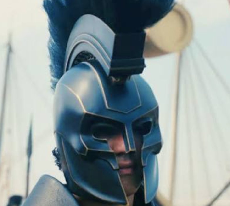dioscuri's tweet photo. I've been uneasy about Nolan's Odyssey since this image: a Corinthian helm in a Mycenaean epic.
Transposing the story to the Archaic era (as Greeks themselves did) would be one thing, and reinterpretations can work. But a jumble of anachronisms just looks like careless pastiche. https://t.co/IYtPVx9QWw