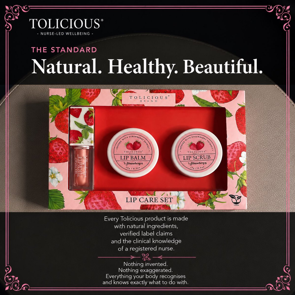 toliciousbrand's tweet photo. Your skin renews on a 28-day cycle.
Give any new routine at least that long before you judge it.
The results build because the consistency builds.
Shop via the link in bio.
@toliciousbrand 
#Tolicious #StrawberryScrub #SkinGlowButter #NaturalSkincare #NurseLedWellness https://t.co/PmUNVwvGVa