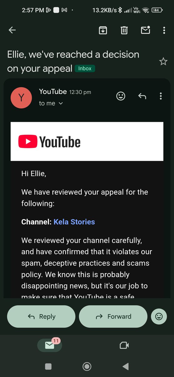 RKgxop's tweet photo. @TeamYouTube My official appeal was just rejected automatically. I am completely devastated because my channel "Kela Stories" creates completely genuine, highly edited 3D animation/cinematic content. https://t.co/vZB2yAv0C2