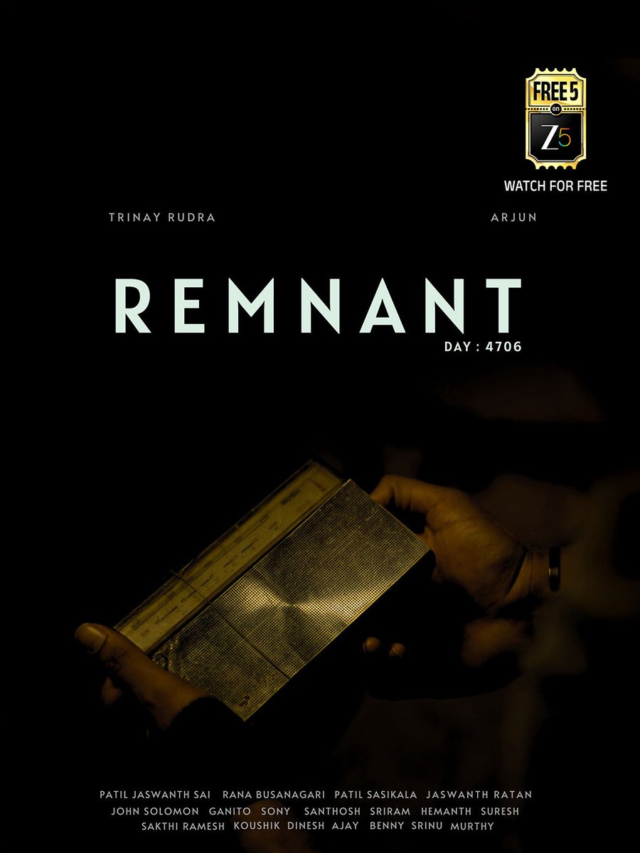 ZEE5Telugu's tweet photo. Zee Shortfilm Contest 2026 లో తమ వైవిధ్యమైన కథలతో మెప్పించిన అవార్డ్ విన్నింగ్ షార్ట్ ఫిలిమ్ ఇప్పుడు మీ Zee 5 లో స్ట్రీమింగ్ !
Don't miss this cinematic gem.
"Remnant" Watch for free from today!
#ZeeShortFilmContest2026 #DarkLight #Remnant #ItchkiyoonShortFilm #ShortFilms. https://t.co/NQbBvvpx6K