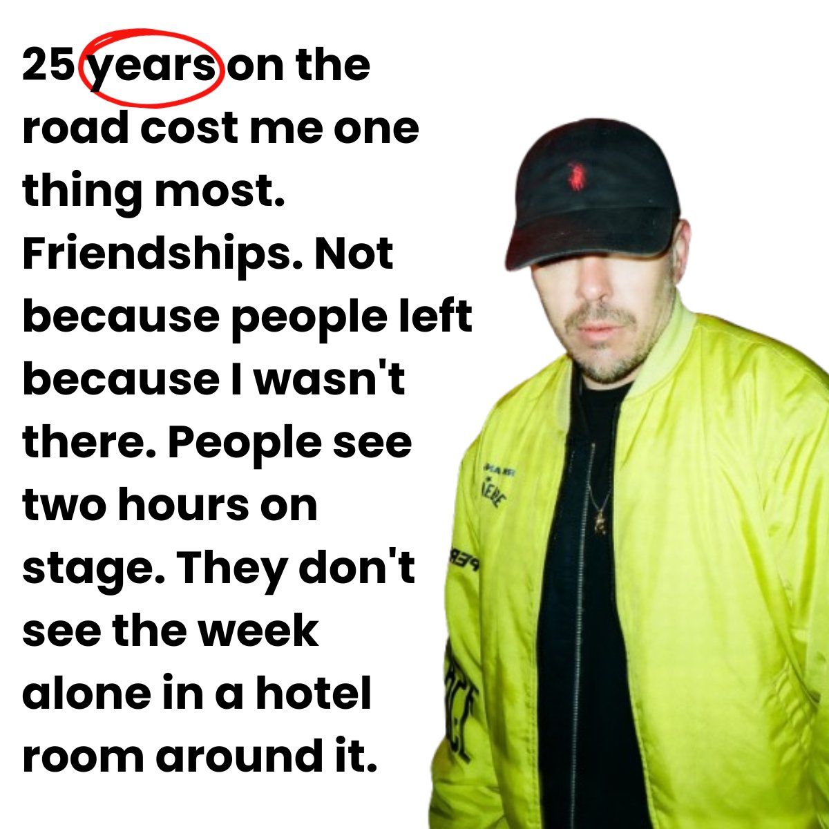 santemusic's tweet photo. Running at full speed for 25 years cost me something I didn't realize until later:

Friendships.

Not because people left.
Because I wasn't there.

Success means very little if you're absent from the moments that matter. https://t.co/vNcf59cGcn