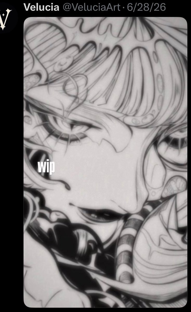 rollingangelz's tweet photo. @HydeAngelus I think it’s so funny when they shared a wip about a month ago and the lineart looks COMPLETELY traced when the speedpaint is shown https://t.co/Aw8dkjStnZ