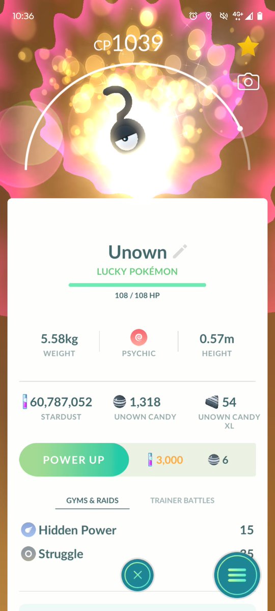 OldSkool4evr's tweet photo. Lucky Remote Trade…Unown ? 🎉
#ShinyPokemon #ShinyCheck #PokemonGO #ForeverForward #PokemonGOfriend #Unown #PokemonGOfriends #Pokemon #RemoteTrade
#ポケモンGO #ポケモン #LuckyTrade https://t.co/l10nS6yOHY