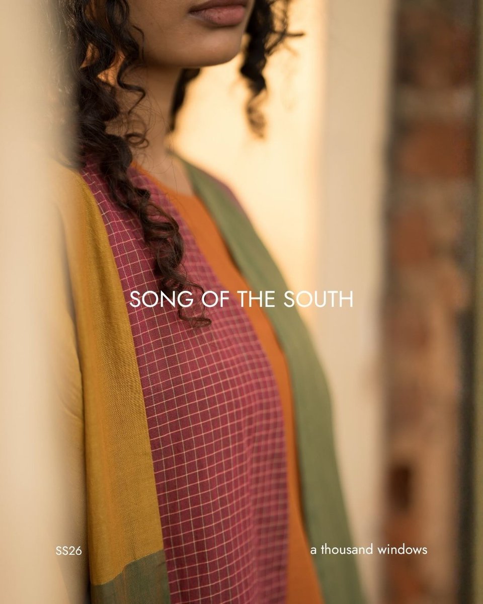 SJMANTRA's tweet photo. SONG OF THE SOUTH | SS ’26
.
.

𝘈 𝘛𝘩𝘰𝘶𝘴𝘢𝘯𝘥 𝘞𝘪𝘯𝘥𝘰𝘸𝘴 — 𝘛𝘩𝘦 𝘊𝘩𝘦𝘵𝘵𝘪𝘯𝘢𝘥 𝘌𝘥𝘪𝘵
.
.

Arriving soon in our stores.
.
#shalinijamesmantra #songofthesouth #athousandwindows #chettinadedit #ayearacrossindia https://t.co/qtgaGBO7P9
