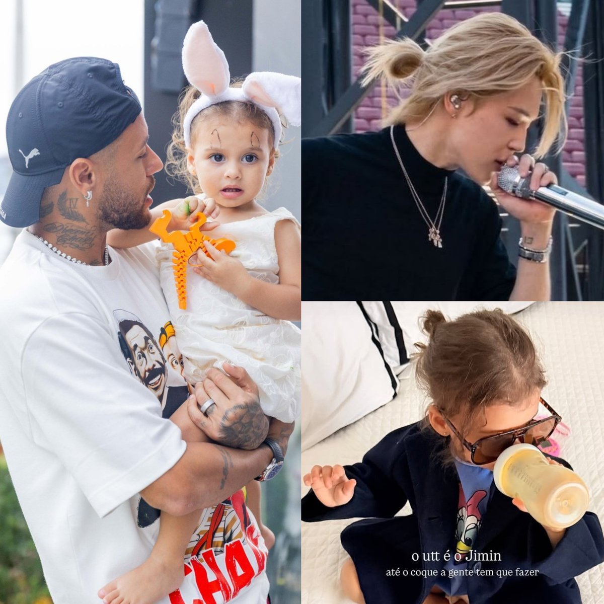 TheePopCore's tweet photo. Neymar Jr.'s daughter Helena is a BTS fan (ARMY), with Jimin as her ultimate bias, her mother, Amanda Kimberlly, revealed.

— She also shared that Helena loves recreating Jimin's signature hair bun. https://t.co/KaaV7AsdlM