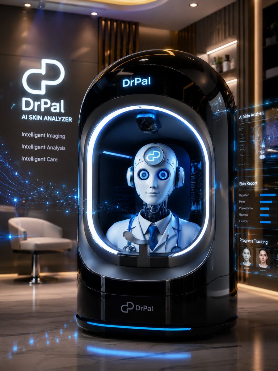 DrPAL_ai's tweet photo. Introducing the DrPal AI Skin Analyzer.
A new era of intelligent skin analysis for dermatology and aesthetic clinics.
High-resolution facial imaging, standardized lighting, AI-powered analysis, clinical reports, and patient progress tracking — all in one elegant, future-ready platform.
From the first scan to better clinical decisions, DrPal brings intelligent imaging, intelligent analysis, and intelligent care into the clinic.
The future of skin diagnostics is here.

Download DrPal app now:
📱 iOS: https://t.co/W5LdQQLkiZ
📌 Android: https://t.co/9jqMrDy6lh

#DrPal #AISkinAnalyzer #AIHealth #Dermatology #AestheticMedicine #SkinTech #HealthTech #MedTech #ArtificialIntelligence