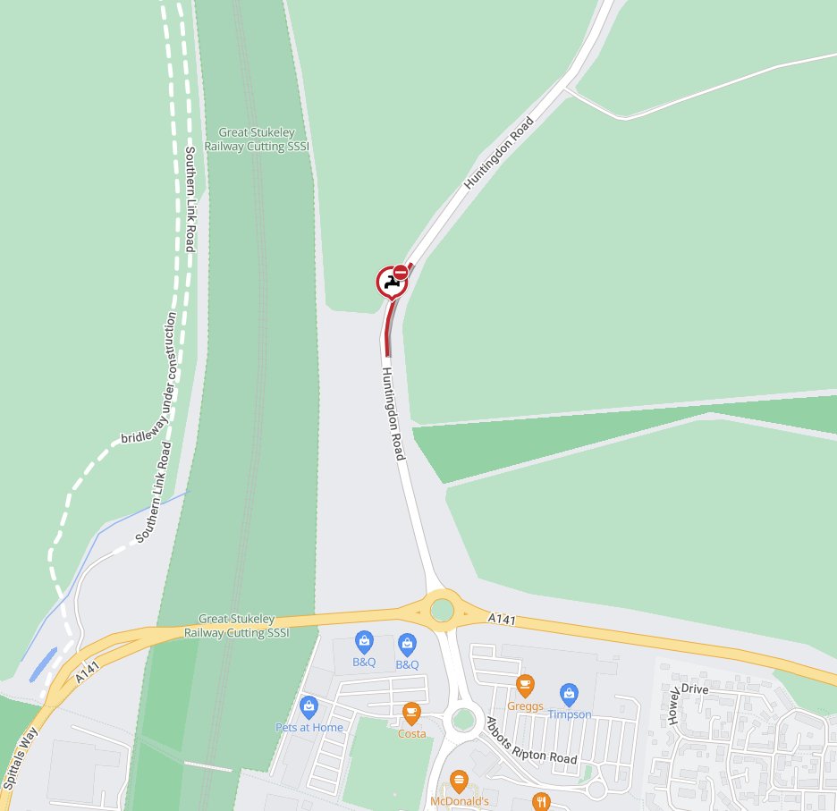 Cambs_Traffic's tweet photo. 🚧ADVANCE NOTICE
#AbbotsRipton Road, #GreatStukeley will be CLOSED to all motor vehicles from the 13th – 14th July due to works by @AnglianWater.
More info: https://t.co/bWLbxNxQiR https://t.co/ucp2J2G5Iz