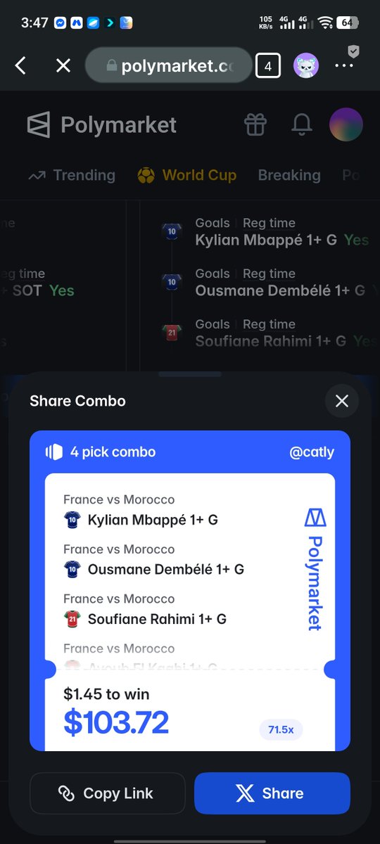 Pro77q's tweet photo. My first combo
Lets seee
I just built a combo on @Polymarket.

Trade against me: https://t.co/hi1pj3M1eJ https://t.co/nx165gR7PW