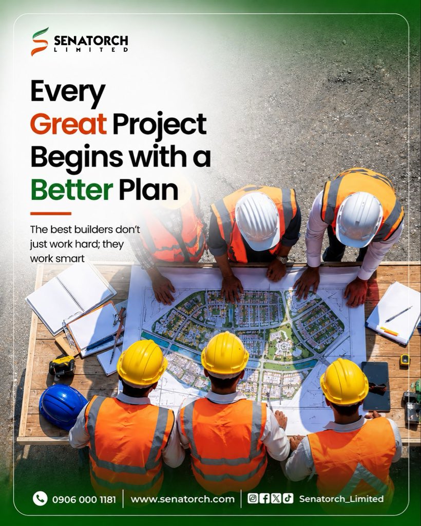 senatorchgroup's tweet photo. Every great structure starts with a solid plan. ποΈ
Success in construction isnβt about rushingβitβs about planning every detail from the foundation up.
π 0906 000 1181
#Construction #BuildingProjects #ProjectPlanning #ConstructionManagement #Engineering https://t.co/cezSg19Ipm