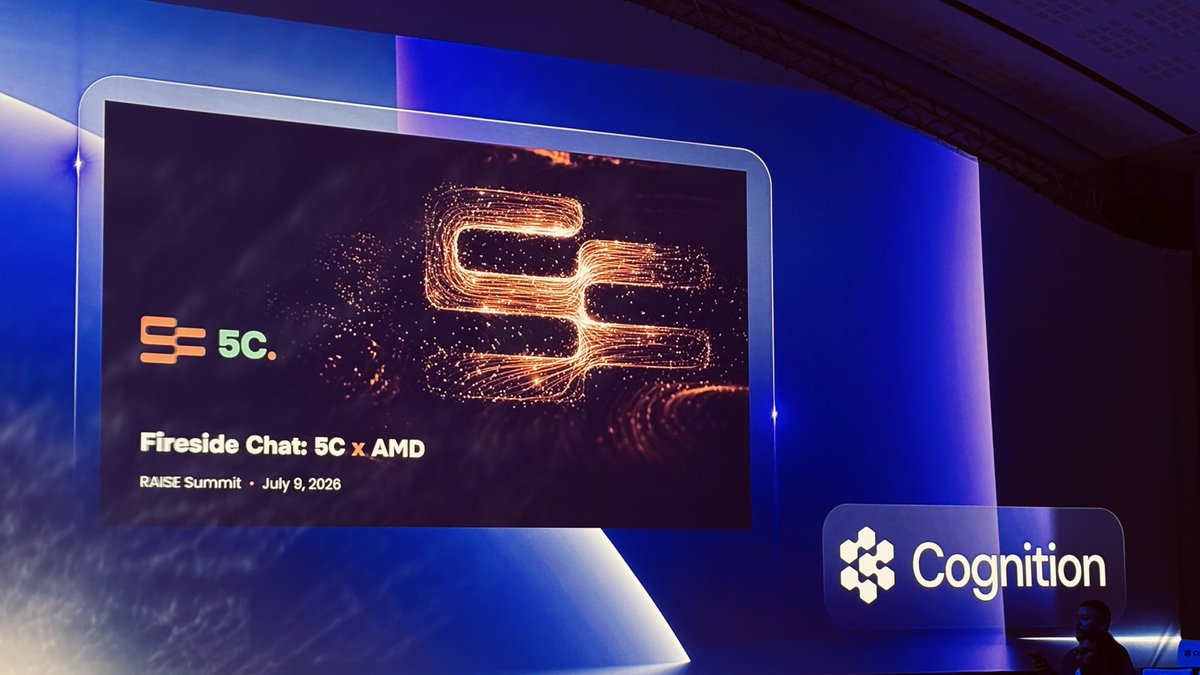 sugumaran___'s tweet photo. The hardware layer is the unsung hero of production AI. ⚡️

You can't build reliable, multi-step agentic systems without the compute infrastructure to back them up. Right now at the RAISE Summit, we are diving deep into the silicon and strategy side with the 5C x AMD fireside chat.

Critical infrastructure insights from:
 David Bitton of @5CGroupAI 
 Andrew Dieckmann of @AMD 
 David Dubrovsky of @5CGroupAI 
 Moderated by Rachel Metz of @business 

Presented by @cognition_labs. 🇫🇷

@RaiseSummit @amarmic 

#RAISESummit #MLOps #AIInfrastructure #EnterpriseAI