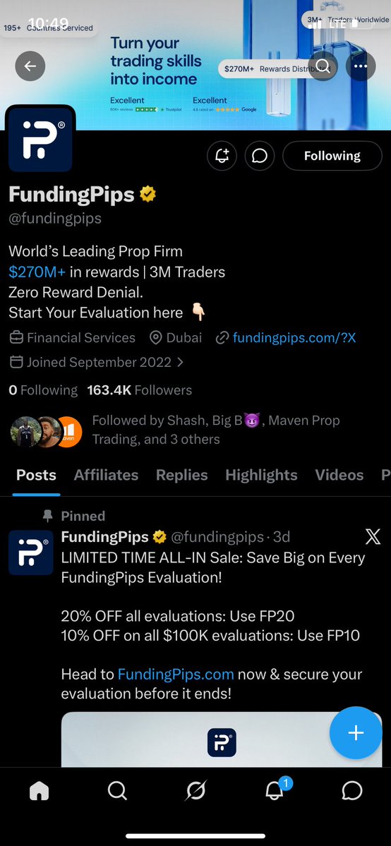 mellowsmc's tweet photo. @tonysnip3r @ShashtradesGC @fundingpips Done https://t.co/MrF4Jnoful