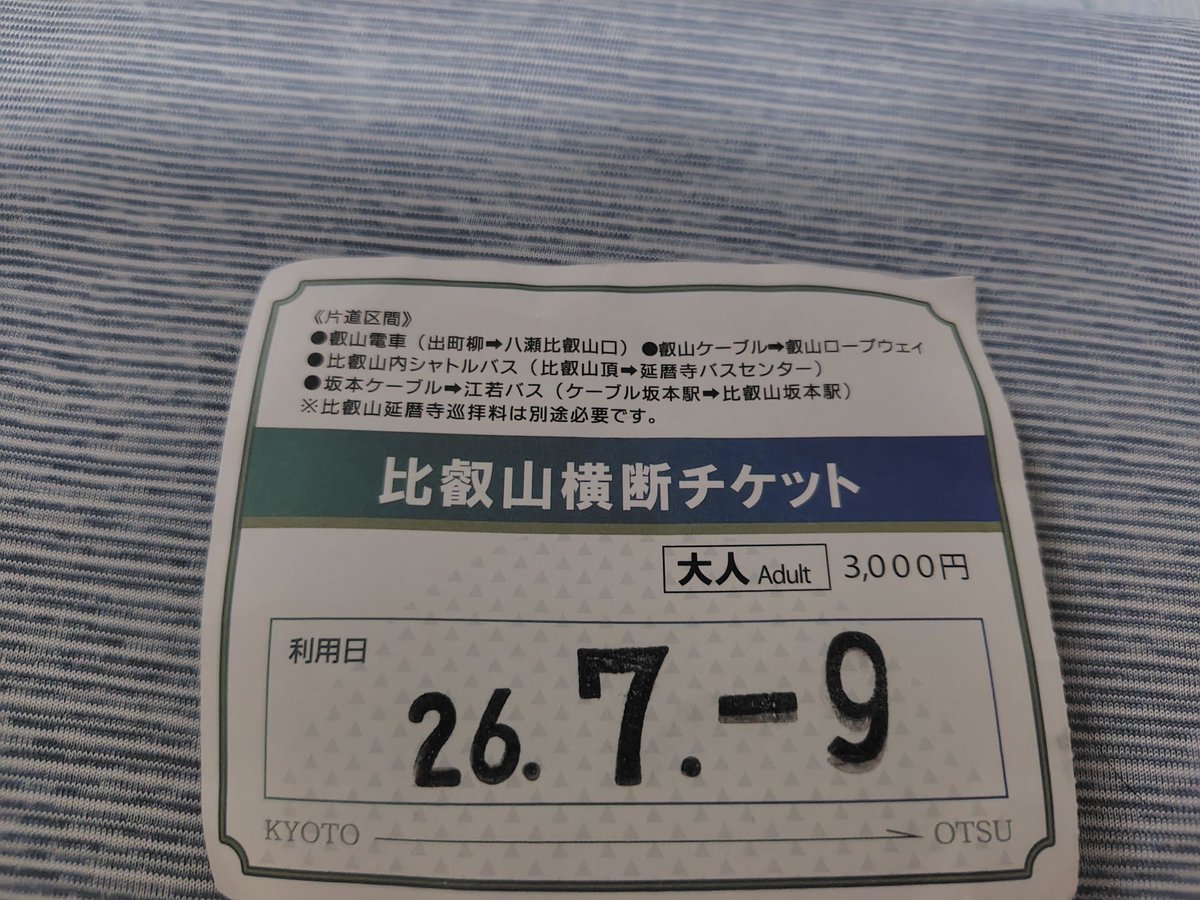 cot_haru's tweet photo. 今日は比叡山横断チケットを使って１日遊んできました🙆
叡山電車→叡山ケーブル、ロープウェイ→比叡山シャトルバス→坂本ケーブル→バス→JR坂本駅というルート。
ガーデンミュージアム比叡の入場券が付いて3000円ならまあ…お得かな？
山頂は涼しかったけど外界はさすがに暑かった…。 https://t.co/PfPmuoeLNB