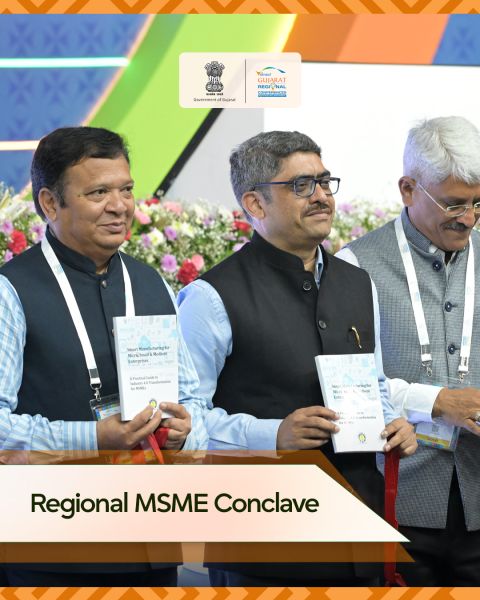 NPC_INDIA_GOV's tweet photo. MSMEs are at the heart of Gujarat's growth.

Highlights from the Regional MSME Conclave at #VGRC2026 – Central Gujarat, where leaders discussed innovation, financing, exports, and strengthening the MSME ecosystem.
@DPIITGoI @CimGOI @PiyushGoyal @VibrantGujarat 
#VibrantGujarat https://t.co/6Pzpuxc2QF