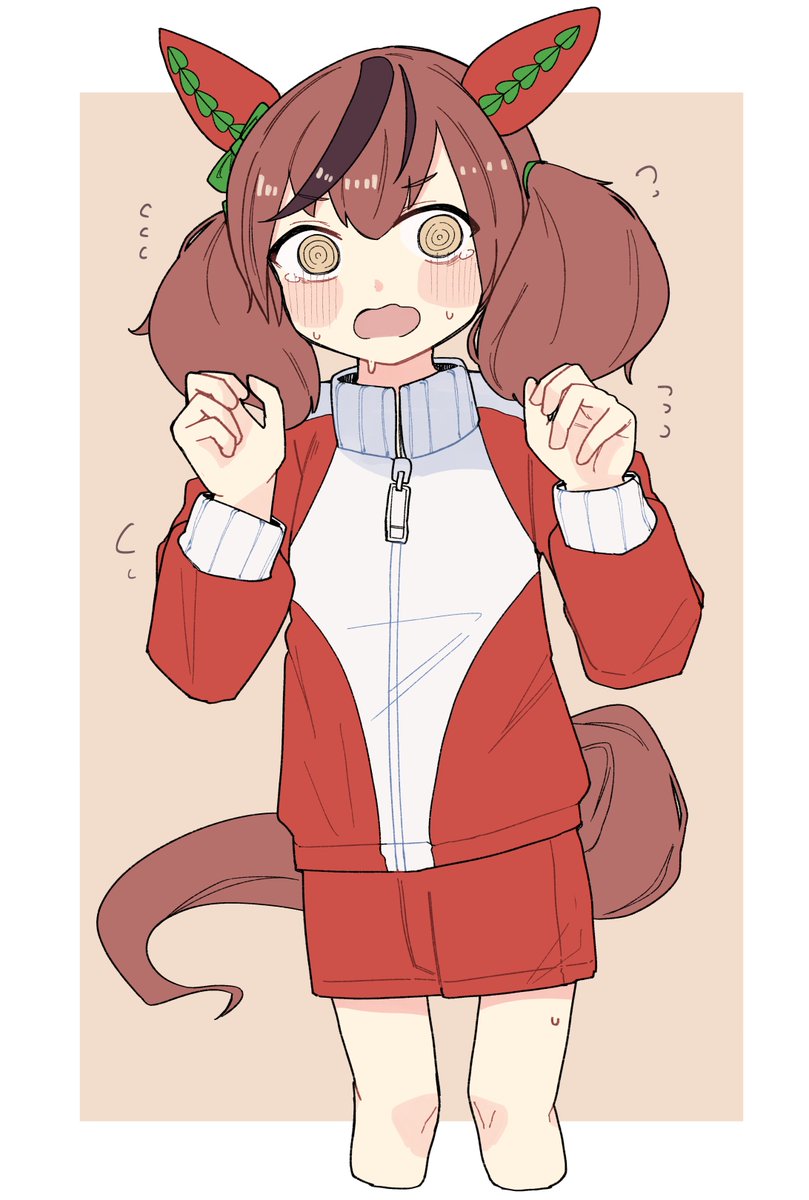 Komineya_san's tweet photo. い、今は汗とかかいてますんで…！
#ウマ娘 https://t.co/nO2xUHRLjh