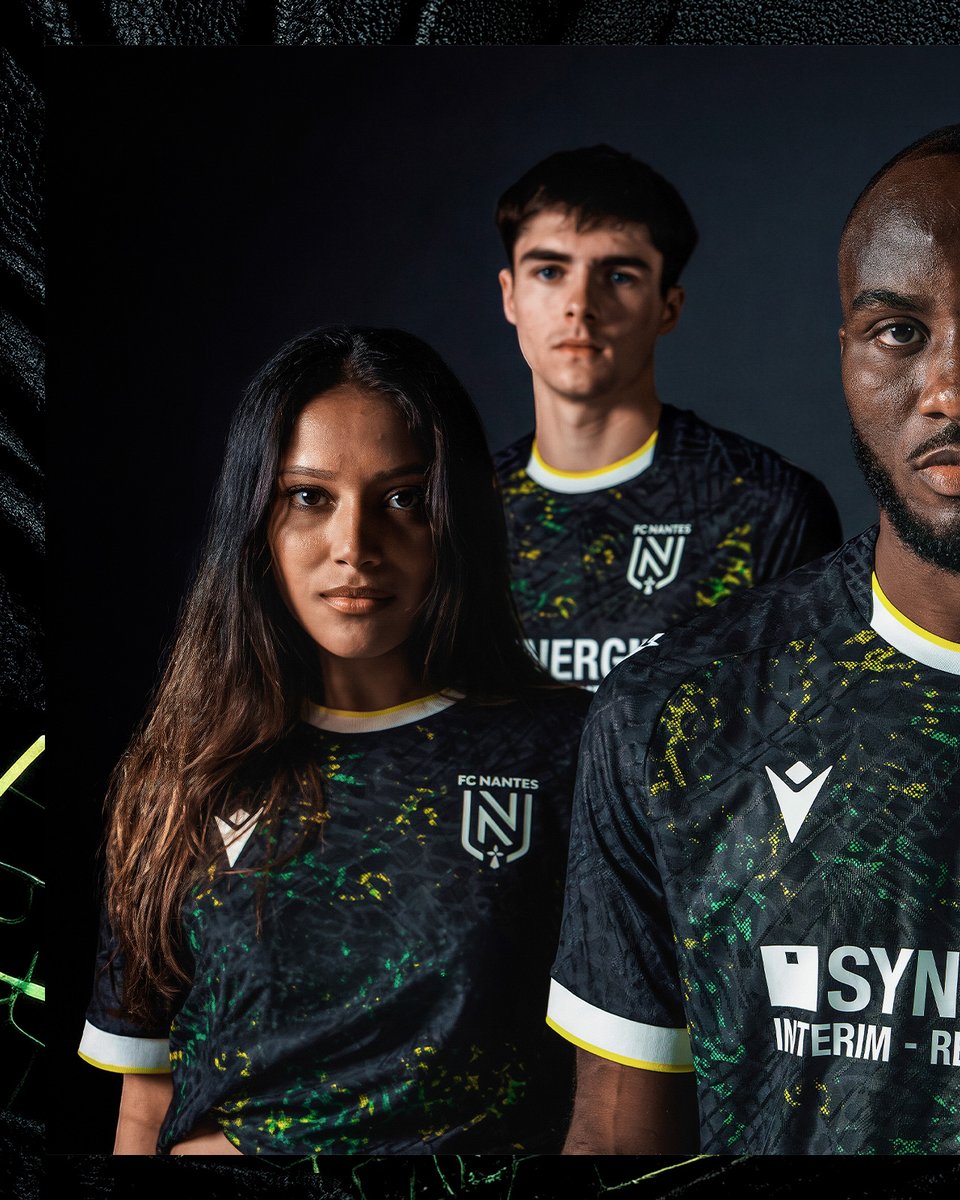FCNantes's tweet photo. Puissant, Robuste &amp; Digne.

🫆🐘 Le maillot "Éléphant", fier de son territoire. 

Disponible sur https://t.co/faMbXxnsIg et à la boutique officielle.