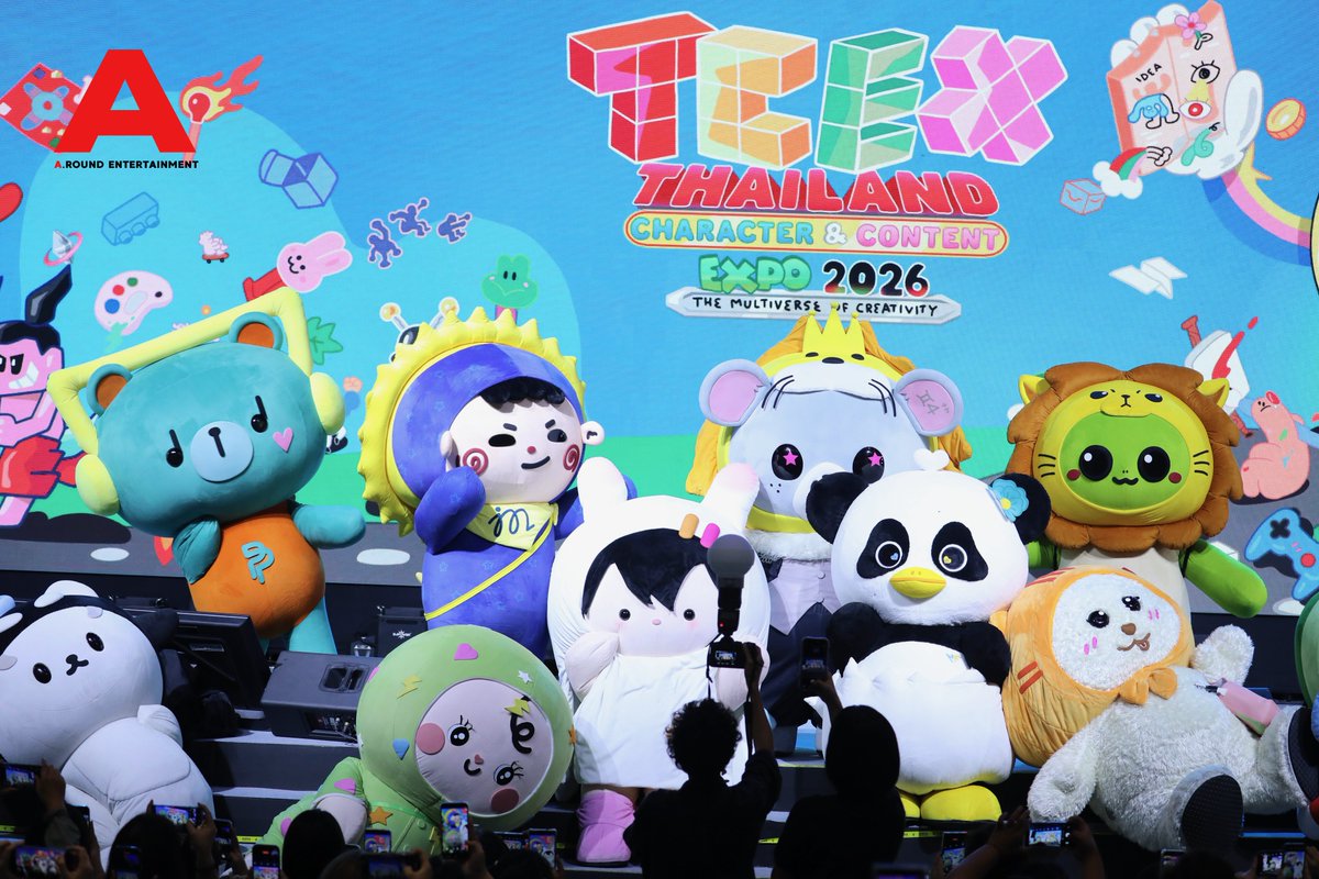 around_ent's tweet photo. หลานๆร่วมมอบความสุขให้เจ่เจ้และอุนย่าอุนยาย ในงาน “Thailand Character & Content Expo 2026 (TCEX 2026)”

TCEX 2026 SIAM PARAGON
#SiamParagonxTCEX2026xGMMTV
#POLCASAN #BABII #KINGMAN
#PERMPOON #LOOKKHUNNOO #AVOCEAN
#ANY #JUMMO #MUVMUV #LUNAR
#TCEX2026 #ThailandCharacterAndContentExpo