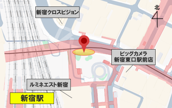 samuraitroo_pr's tweet photo. 妖邪門AR【遊び方】

＜STEP 1＞📱専用アプリのダウンロード
まずは事前にお手持ちの端末へ、AR対応アプリ「3.5次元GuideBot」をインストールしてください。
Android版（Google Play）
https://t.co/hG1Setue8L
iOS版（App Store）
https://t.co/lq4pl7myOn

＜STEP 2＞🗺️現地でアプリを起動
JR新宿駅東口の指定エリアに到着したら、アプリを起動してください。
アプリ起動後、「カメラ」と「GPS」の利用を許可してください。

＜STEP 3＞​ シーンに入る
「『鎧真伝サムライトルーパー』妖邪門AR」と書かれたシーンを選択してください。
または、下記のQRコード（URL）を読み取ります。
https://t.co/d4djUlEXhn

＜STEP 4＞📸​AR起動！
シーンに入るとアプリ内でカメラが起動します。
周りの建物や地形の読み込みが完了すると、目の前の空間に大迫力の「妖邪門」が出現！
臨場感あふれる劇伴(BGM)とともに、襲い来る妖邪兵たちとの緊迫した記念撮影をお楽しみください♪