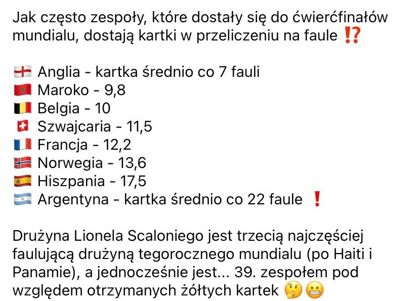 Mtj0do's tweet photo. @brunecki00 @Maciej76718052 mam obsesje bo w kazdym meczu z ich udziałem są kontrowersje, no Paragwaj nie dostal zadnej bo sędzia dał przyzwolenie na laminie nog francuzom, teraz na mecz Francji będzie 5 sedziow z Argentyny XDDDD, oni sie nawet nie kryja https://t.co/4b9vKelFs2
