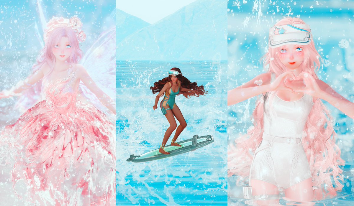 Lexiigames's tweet photo. It's my favorite time of the patch! 

Let's showcase our favorite pictures from version 2.7! I'll go first! ❤️

I have to say this patch was all about summer, water and casual pictures for me. I tried editing more stuff than I normally do, and I had fun learning how to make different effects. 

That being said, I've seen some INCREDIBLE takes on the timeline, from idols, to witches, to astronauts...y'all are so incredibly talented, I cannot wait to see your own favorite pics! 

InfinityNikki WhereStarsYearn