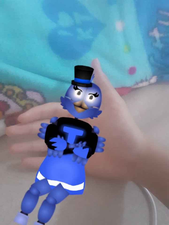 Birdbluechan's tweet photo. Mini Tweetie bird when She lay on my hand. TwT 

#jollyfnaf #fnaf #jolly https://t.co/MjoSoNuIId