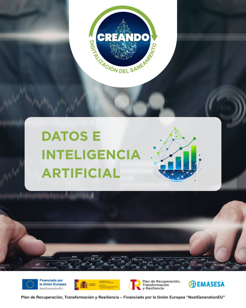 emasesa's tweet photo. #CREANDO aplica:
💡 Sensores digitales
📊 Modelos de datos e IA
🔎 Monitorización en tiempo real
Más eficiencia y resiliencia en la gestión del saneamiento del agua.
¿Qué te sorprende más? 👇
https://t.co/s3JtS8NoxZ
#EMASESA #TuAgua https://t.co/LYYfHsCOIG